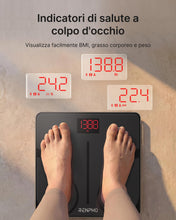 Carica l'immagine nel visualizzatore di Gallery, RENPHO Bilancia Pesapersone Digitale, Bilancia Impedenziometrica, 180 kg