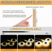 Carica l'immagine nel visualizzatore di Gallery, AXFEE COB LED Strip, 6 Rotoli 1M Paralleli di Striscia LED, Accorciabile