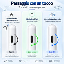 Carica l'immagine nel visualizzatore di Gallery, Penna Touch Screen 2 in 1 per iPad Tablet e Smartphone, Stylus con Palm Rejection e Sensibilità all’Inclinazione, Punta 
