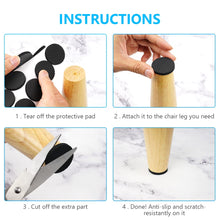 Carica l'immagine nel visualizzatore di Gallery, OSDUE 64x EVA Cuscinetti Antiscivolo Autoadesivi Gomma - 5mm Spessore Gommini per Pavimenti, Mobili, Gambe Sedie/Tavoli/