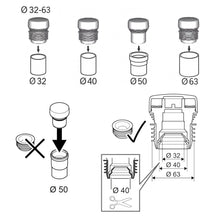 Carica l'immagine nel visualizzatore di Gallery, Aeratore per Tubi DN 32-63 Valvola di Ventilazione per Impianti Sanitari