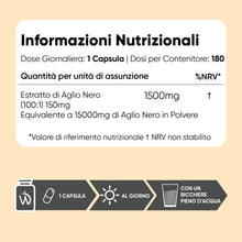 Carica l'immagine nel visualizzatore di Gallery, Aglio Nero Fermentato, 6 Mesi di Fornitura, Estratto 100:1, Vegano