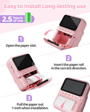 Carica l'immagine nel visualizzatore di Gallery, TIATUA Macchina Fotografica Bambini Istantanea, 3.0 Pollici 48MP Fotocamera Digitale Bambini con 32GB Scheda &amp; Papier Photo, Regalo di Natale per Bambini dai 3-12 Anni