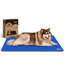 Carica l'immagine nel visualizzatore di Gallery, Nobleza Tappetino Refrigerante Cane XXXL, 140 * 90cm, Tappeto Rinfrescante in Gel Non Tossico, Perfetto per Cani e Gatti in Estate, Blu
