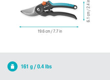 Carica l'immagine nel visualizzatore di Gallery, Gardena Forbici da giardino PremiumCut Flex, taglio bypass, per legno fresco, diametro di taglio 24 mm, impugnature ergonomiche, lame PowerCoating, made in Germany (12242-20)
