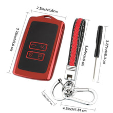 Carica l'immagine nel visualizzatore di Gallery, Custodia Smart Key in TPU per Renault, portachiavi in silicone Keyless a 4 tasti, custodia protettiva Renault per chiavi