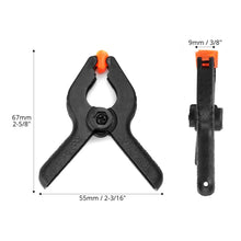Carica l'immagine nel visualizzatore di Gallery, QWORK® 20pz Morsetti a Molla in Nylon 2.5 Pollici 6.5 cm per Fai da te, Falegnameria, Studi Fotografici, Telone