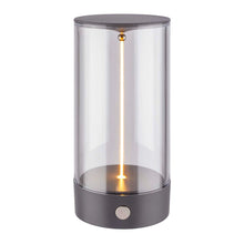 Carica l'immagine nel visualizzatore di Gallery, BRILONER - Lampada da tavolo LED senza fili con controllo touch a 4 livelli, filamento, luce bianca calda, ricarica USB-