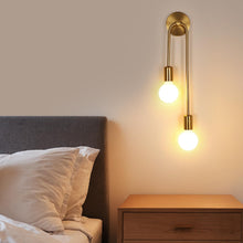 Carica l'immagine nel visualizzatore di Gallery, Riserva Applique da Parete Interno Oro E27, 2 Luci