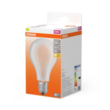 Carica l'immagine nel visualizzatore di Gallery, OSRAM Lampada LED, Attacco: E27, Warm White, 2700 K, 24 W, sostituzione per 200 W Incandescent bulb, opaco, LED STAR CLA