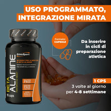 Carica l'immagine nel visualizzatore di Gallery, EthicSport Beta Alanina – Formula pura in capsule vegetali – Supporto tecnico per sportivi ad alta intensità – 90 capsul