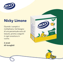 Carica l'immagine nel visualizzatore di Gallery, Nicky Limone Tovaglioli Decorati, Confezione da 35 tovaglioli a 2 veli