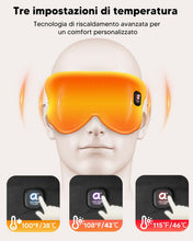 Carica l'immagine nel visualizzatore di Gallery, arboleaf Maschera Occhi Riscaldante, 3 Livelli di Maschera Termica
