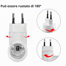 Carica l'immagine nel visualizzatore di Gallery, Akynite lampada E27 con interruttore senza cavo per LED, piccola da cucina 230 V, faretto E27 da lettura, portalampada c