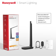 Carica l'immagine nel visualizzatore di Gallery, Honeywell HWT-H2 Sunturalux Lampada da Scrivania LED con Protezione Degli Occhi, 3 Modalità di Illuminazione (Nero)