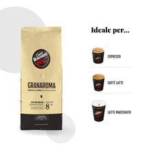 Carica l'immagine nel visualizzatore di Gallery, Caffè Vergnano 1882 Caffè in Grani Granaroma- 1 confezione da 1 Kg