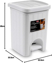 Carica l'immagine nel visualizzatore di Gallery, Stefanplast Elegance Pattumiera Bagno Lt. 6, bianco, plastica