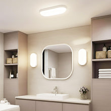 Carica l'immagine nel visualizzatore di Gallery, ANWIO Applique da Esterno Bianco, Luci da Esterno 14w, 1400lm, Luce Bianca Naturale 4000k, IP54, Lampada da Parete Ovale