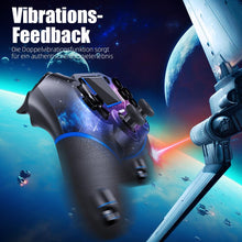 Carica l'immagine nel visualizzatore di Gallery, AceGamer Controller wireless per PS4, controller di gioco compatibile con PS4/Pro/Slim/PC Gamepad con pulsante turbo/posteriore/doppia vibrazione/sensore giroscopio a 6 assi/touch panel