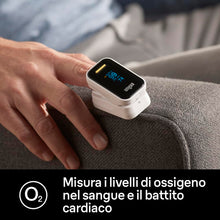 Carica l'immagine nel visualizzatore di Gallery, Braun Pulsossimetro 1 , Monitor accurato per ossigeno nel sangue da dito, Clinicamente validato , Per chi soffre di BPCO, polmonite e apnea notturna , Ottimo per gli atleti, YK-81CEU