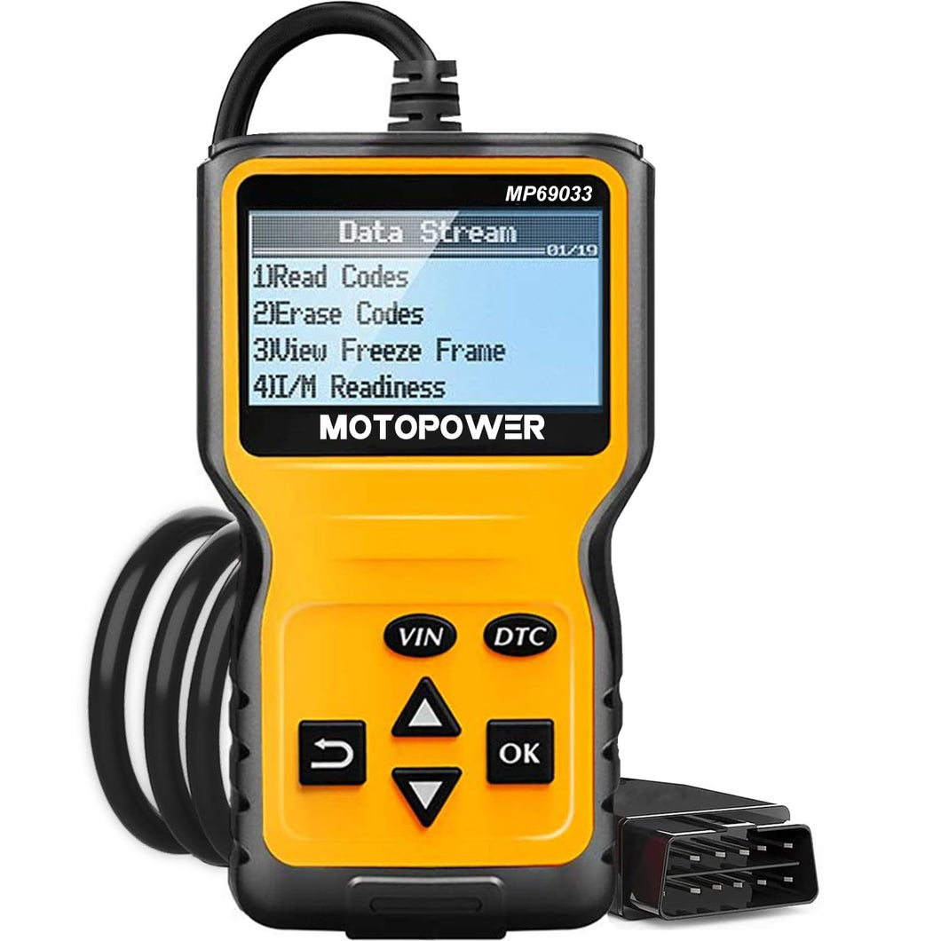 MOTOPOWER MP69033 OBD2 Scanner Universale Motore Lettore di codici di guasto CAN Strumento di scansione diagnostica per tutte le auto OBD II Protocol