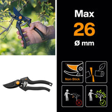 Carica l'immagine nel visualizzatore di Gallery, Fiskars Forbici da Giardino Bypass Professionali, Lama Teflonata, 1001530
