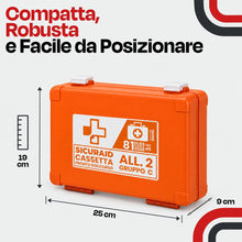 Carica l'immagine nel visualizzatore di Gallery, SICURAID Cassetta Pronto Soccorso Allegato 2 Gruppo C fino a 2 Dipendenti