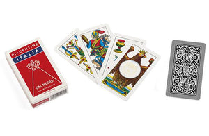 Dal Negro - Mazzo di carte Piacentine Italia, composto da 40 carte in cartoncino, ideali per giocare a scopa e briscola.
