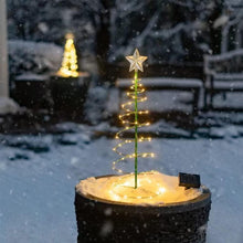 Carica l'immagine nel visualizzatore di Gallery, Decorazioni LED Con Pannello Solare, Luci Natalizie da Esterno Energia Solare, D, Lampade da Giardino, Catena Luminosa p