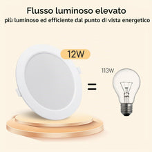 Carica l'immagine nel visualizzatore di Gallery, Aigostar Downlight Da Incasso a LED, 12W Equivalente a 113W, Daylight 4000K, Faretti LED, Oblò a LED, Ф145-155mm, Confez