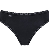 Carica l&#39;immagine nel visualizzatore di Gallery, sloggi Donna 24/7 Cotton Lace Tai C3P, Nero, 42