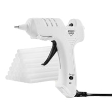 Carica l'immagine nel visualizzatore di Gallery, Amazon Basics Kit per pistola per colla a caldo con 30 bastoncini di colla, 20 W, Presa EU, Bianco