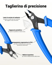 Carica l'immagine nel visualizzatore di Gallery, VCELINK Tronchese Diagonali, Filo Rame 0,1-1,2mm, Blu, 1 Pezzo