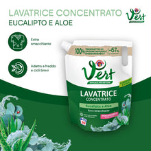 Carica l'immagine nel visualizzatore di Gallery, Chanteclair Vert - Detergente Lavatrice Eucalipto e Aloe 1200ml