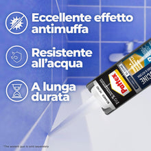 Carica l'immagine nel visualizzatore di Gallery, Pattex Bagni &amp; Cucine 3x Protection Silicone Antimuffa, Bianco, 300 ml