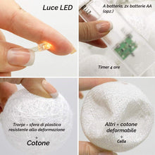 Carica l'immagine nel visualizzatore di Gallery, TRONJE Ghirlanda Luminosa con 20 LED Sfere di Cotone Ø6 cm - 3,8 m Fata Luci a Batteria - Catene a Palline Luminose con 