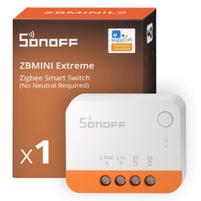 Carica l'immagine nel visualizzatore di Gallery, SONOFF ZBMINIL2 Interruttore Smart Zigbee, Senza Neutro, Mini Modulo Relè per Luci, Controllo 2 Vie, Compatibile Alexa &amp;