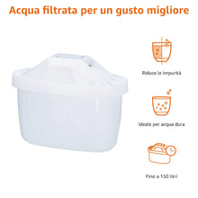 Carica l'immagine nel visualizzatore di Gallery, Amazon Basics Filtri per acqua, confezione da 12, adatto e compatibile con tutte le caraffe BRITA, incluse le caraffe PerfectFit e Amazon Basic