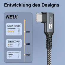 Carica l'immagine nel visualizzatore di Gallery, 100W Cavo USB C USB C [3 metri] Cavo USB Type-C Rapida per iPhone 17/16