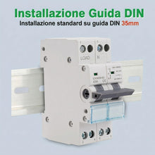 Carica l'immagine nel visualizzatore di Gallery, Commutatore 2P 63A interruttore separatore di carico Dual Power Manual Transfer Isolating Switch AC 230V con doppia pote