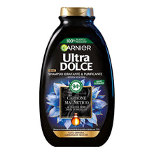 Carica l'immagine nel visualizzatore di Gallery, Garnier Ultra Dolce Carbone Magnetico, Shampoo Idratante e Purificante, 94% Origine Naturale, Per Cute Grassa e Lunghezz