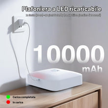 Carica l'immagine nel visualizzatore di Gallery, Toowell Plafoniera LED Soffitto Sensore di Movimento per Luci Senza Fili Lampada da Soffitto Ricaricabile Batteria 5000K