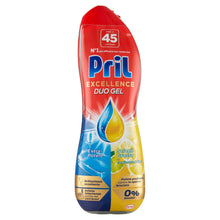 Carica l'immagine nel visualizzatore di Gallery, Pril Excellence Duo Gel Detersivo lavastoviglie, 45 lavaggi