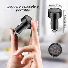 Carica l'immagine nel visualizzatore di Gallery, 1 Pezzi 2 in 1 Voltmetro Digitale Termometro DC 12V 24V, HUAZIZ tensione batteria misuratore di temperatura monitor test