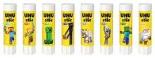 Carica l'immagine nel visualizzatore di Gallery, UHU Stic Minecraft Limited Edition Collezionabili, Colla Stick per la Scuola Adatta ai Bambini, Senza Solventi, Colla Sicura per i Lavoretti, Box Composta da 8 Stick da 8.2g