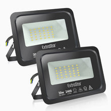 Carica l'immagine nel visualizzatore di Gallery, EXTRASTAR Faretti a LED per esterni Potenti luci a LED per esterni IP65, giardino, patio, parco, garage,2 Pezzi (3000K, 