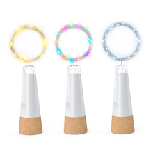 Carica l'immagine nel visualizzatore di Gallery, Luci bottiglia con tappo USB ricaricabile, 2 m 20 LED filo rame, luce fatata per decorazioni natalizie, feste, matrimoni