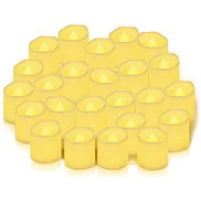 Carica l'immagine nel visualizzatore di Gallery, BUCOMTU 24 Pezzi Candele LED Candele con Fiamma Oscillante Senza Fiamma, Lumini a Batteria, Luce Bianca Calda per Decora