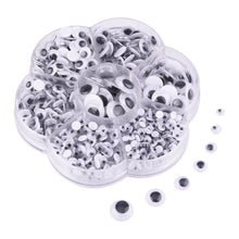 Carica l'immagine nel visualizzatore di Gallery, KUUQA Occhi Adesivi Occhi Pazzi Occhi di Plastica per Doll Making 700 Pezzi Assortiti Taglie