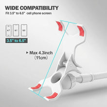 Carica l'immagine nel visualizzatore di Gallery, Supporto per telefono a collo d'oca con braccio flessibile a 360° e morsetto mobile per iPhone 16 15 14 13 12 11 Pro Max